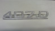 Typenschild 407 D gebraucht Metall 09 Mercedes Düdo T2/L
