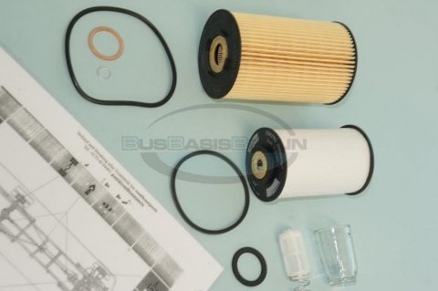 BusBasis-Filterpaket + Abschmierplan ! Filter - Paket Mercedes 508 608 ab 4/77
