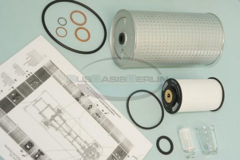 BusBasis-Filterpaket + Abschmierplan ! Filter - Paket Mercedes 613 bis 12/77