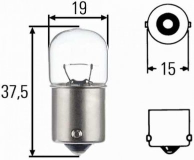 Kugellampe 12 V 10 W - Rücklicht