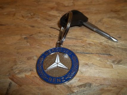 Schlüsselanhänger - altes MB Emblem 3,5cm Durchmesser