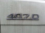 Gebraucht: Typenschild Emblem Mercedes  " 407D " Düdo T2/L